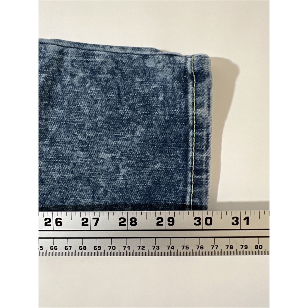 Harley Davidson Womens Bootcut Jeans Blue Wash Embroidered Bling Pockets Size 8 - Picture 7 of 9